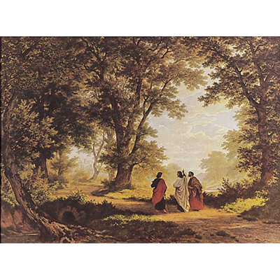 " Way To Emmaus " Painting Print