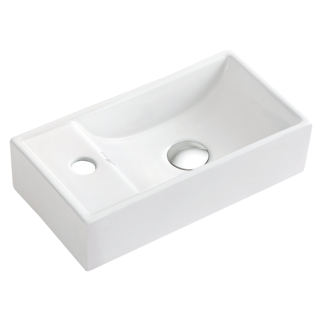 Dawn USA 8.5'' White Ceramic Rectangular Bathroom Sink Dawn USA