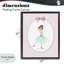 Cadre flottant Elegant Dance on Stripes, design par Christine Simpson Art-898016161-898016162