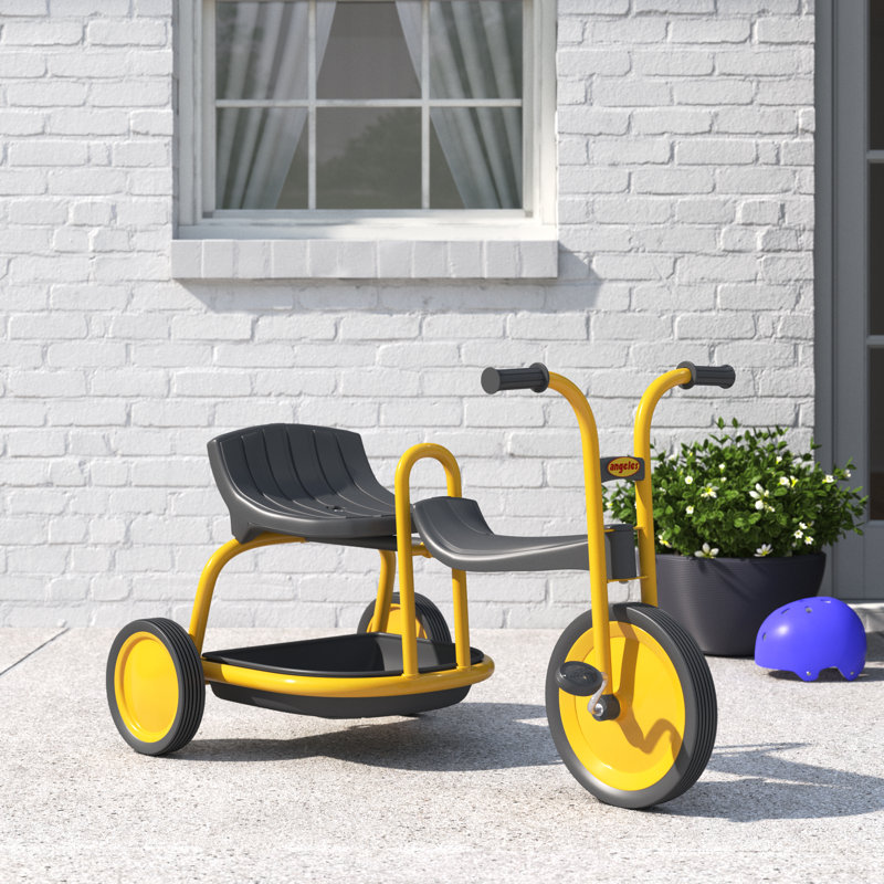 Angeles, tricycle pour tout-petits Angeles, tricycle pour tout-petits avec des pneus en caoutchouc sans air, vélo pour enfants d'âge préscolaire et garderie, vélos en tandem pour les enfants de 3 ans et plus, siège de 15 po de hauteur