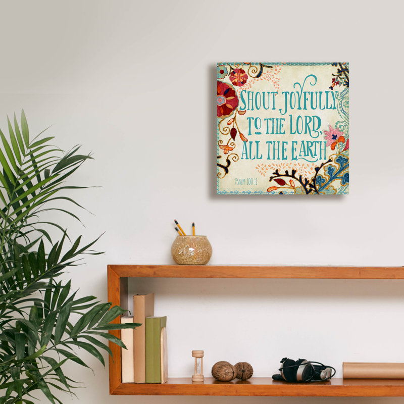 Epic Graffiti 'Delecor Psalm 2'  by Art Licencing Studio Canvas Wall Art, 26" x 26", H 12 po x l 12 po x P 0,75 po