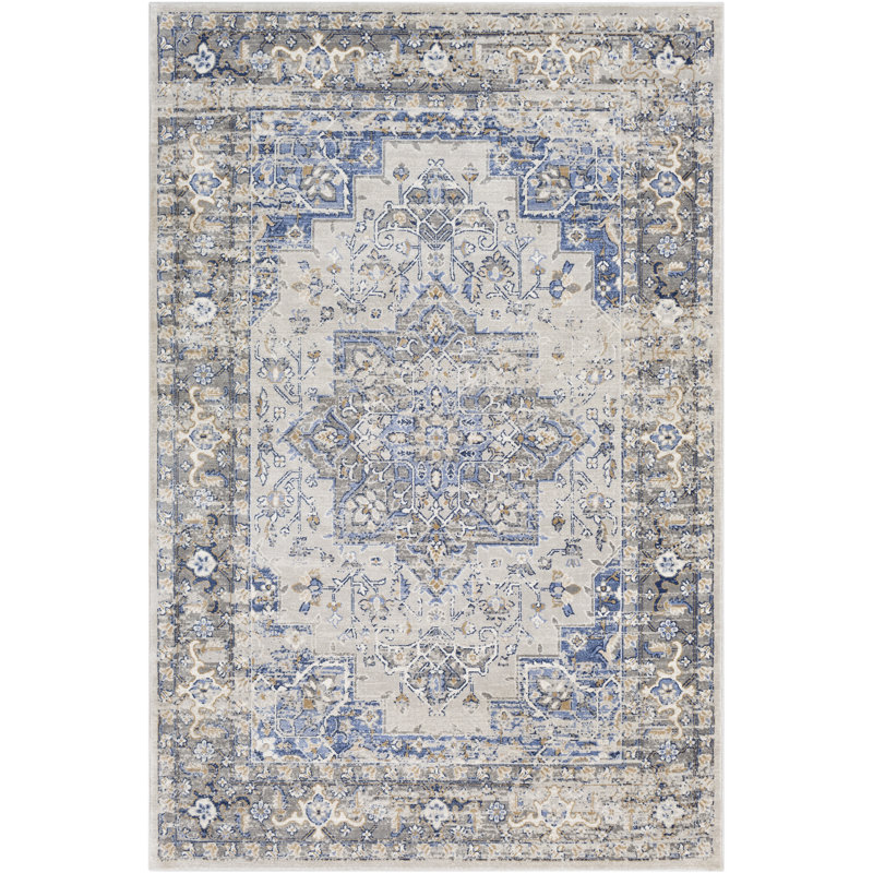 Ozbourn Oriental Indoor Rug, Rectangle 5'3" x 7'3"
