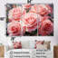 Minimalisme «Pink Roses Dream» - ensemble d'art mural Roses-107745877-107745876