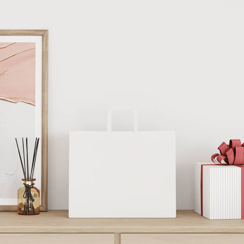 Caiyden Gift Wrap Storage, 28cm H x 32cm W x 22cm D, White
