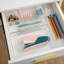 Ensemble de 6 organisateurs de bureau de bureau à domicile empilables en plastique Martha Stewart Kerry