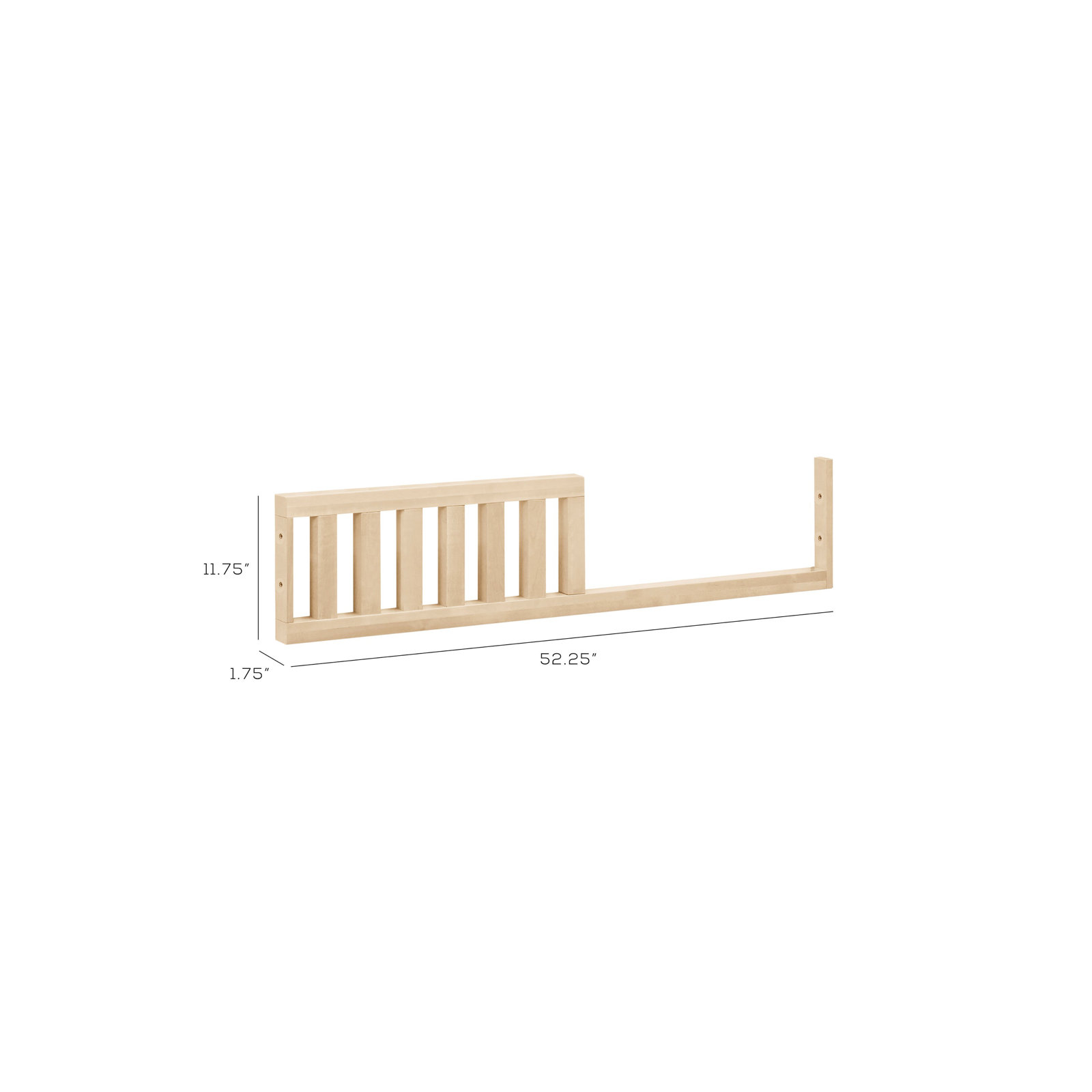 Nifty Toddler Bed Rail, Natural Birch