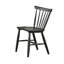 Ensemble de table de salle à manger 7 pièces Baylee avec 6 chaises de ferme, bois noir Baylee-119907020