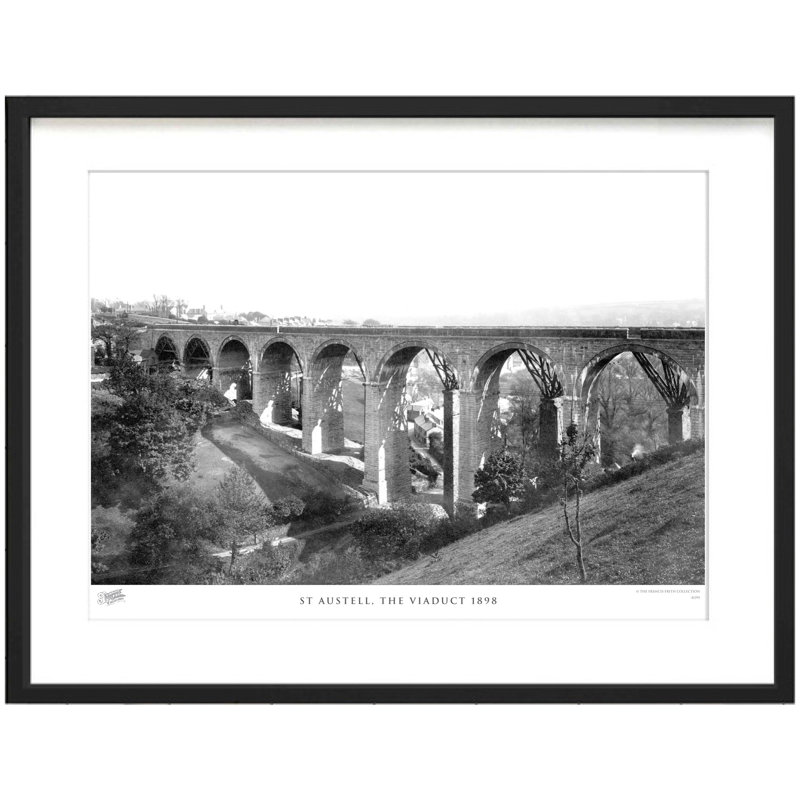 St Austell, The Viaduct 1898 by Francis Frith - Single Picture Frame Print, 28cm H x 36cm W x 2.3cm D