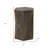 22" Gray Solid Wood End Table