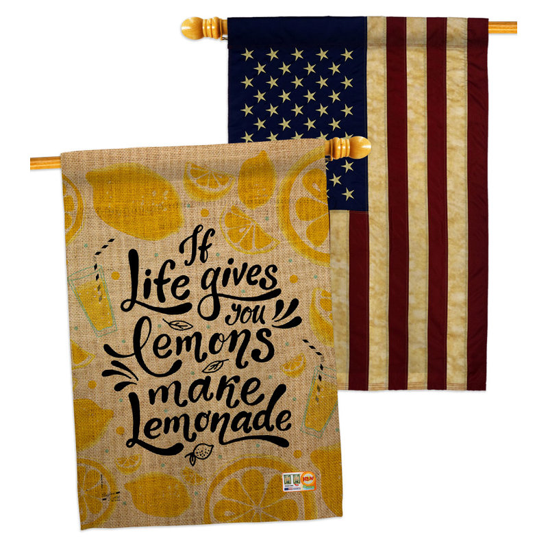 Drapeau de maison en polyester / mélange 40 po x 28 po