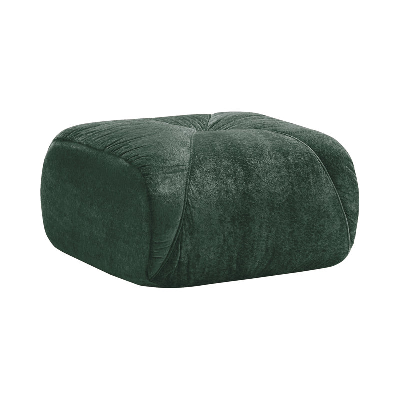 Repose-pieds et repose-pieds en velours vert, Vert