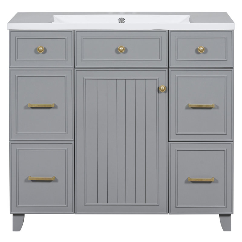 Meuble-lavabo simple 36 po avec plateau Zier