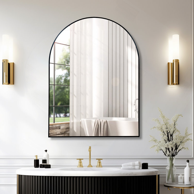 Miroir de salle de bain, Noir