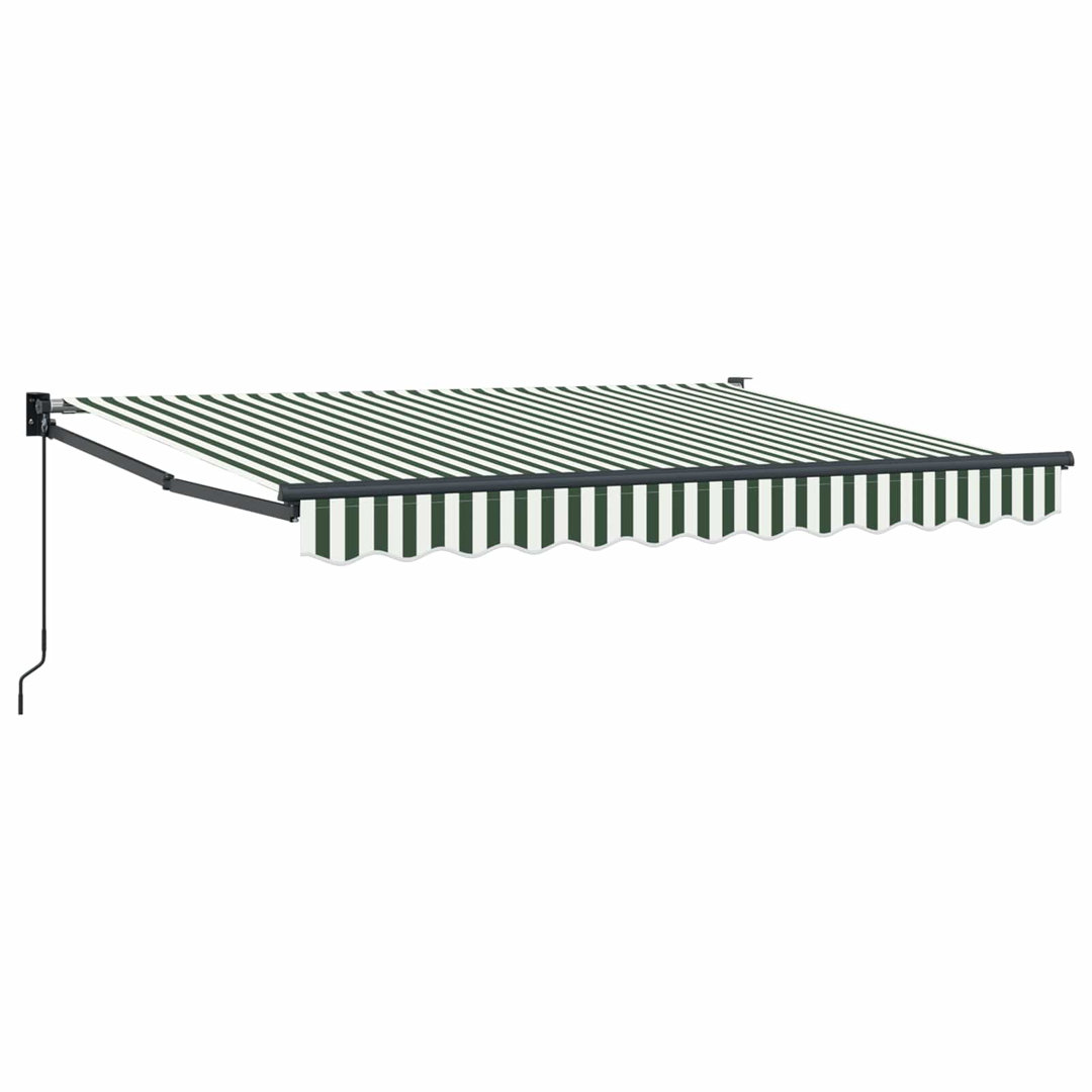Vidaxl Retractable Awning Door Canopy Garden Patio Awning Fabric And Aluminium