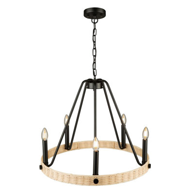  Lustre 5 lumières noir