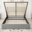 Cadre de lit grand format avec rangement - Lit de rangement relevable avec tête de lit moderne à oreilles, ports USB-114677603