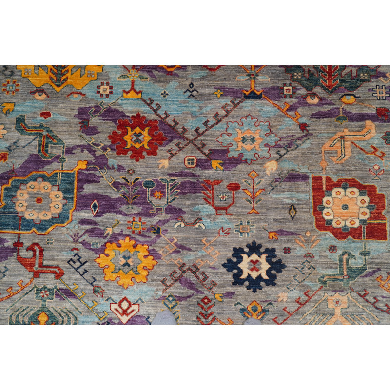 Hand-Knotted High-Quality Blue Area Rug