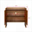 Armoires | Buffet rustique noyer brun avec rangement réglable, 33,9 po x 15 po x 31,5 po pour le vestibule de la cuisine de l'entrée | Rustique / Lodge | Salon
