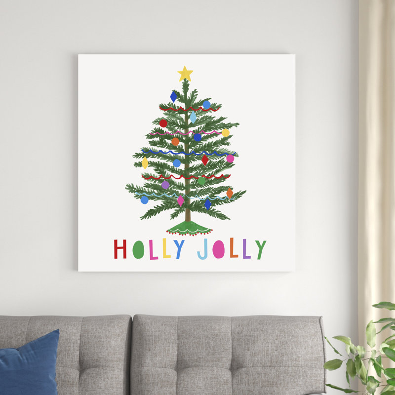Noël coloré II, H 36 po x l 36 po x P 1,25 po