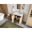 30 po. X P 22 po D Meuble-lavabo simple avec 2 po Marbre de Carrare