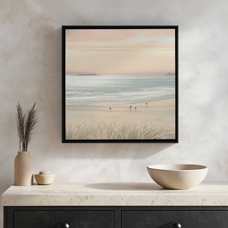 Golden Day by Amber Sterling Art Print, L 30 po x H 30 po, Érable, Toile avec cadre