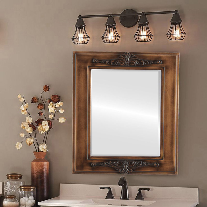 Retiro Rectangle Mirror, 41" x 29", Sunset Gold