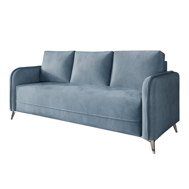 Ensemble de salon 2 pièces rembourré moderne, Bleu clair
