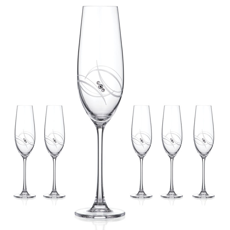 260ml Crystal Flute Set