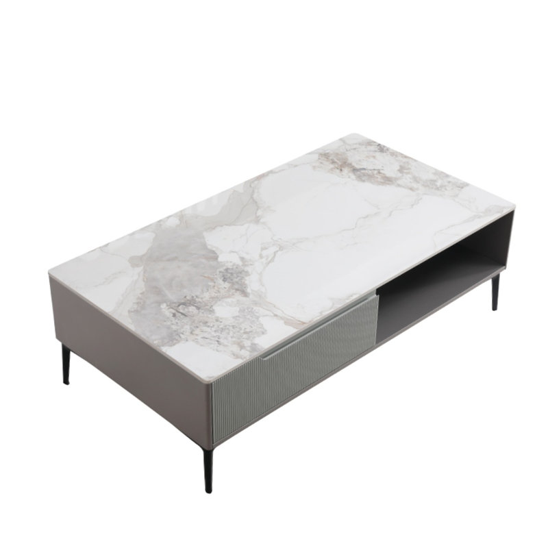 Bruce 47-IN Rectangle Coffee Table With Stone Top