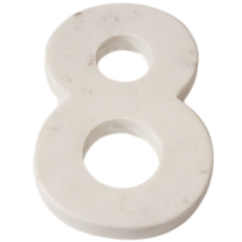Bloc de lettre marbre helvetica Rania, 8