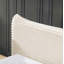 Structure de lit tapissier grand lit et tissu de velours, lit plateforme avec tête de lit courbée décorative et structure en bois massif, aucun sommier requis-1017056848