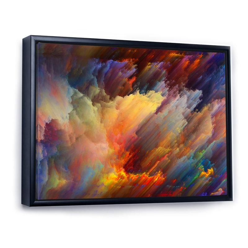 Colorful Living - reproduction de cadre flottant sur toile, H 8 po x l 12 po x P 1 po, Cadre noir
