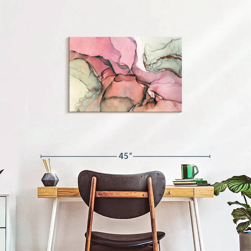 Avery Textured Pink Abstract