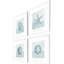 Coastal Mosaic S/4 Print by Poesia Propac Images