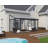 Palram - Canopia SanRemo Metal Patio Gazebo - Gray/Clear-98457859
