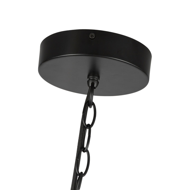 Cleo 5 - Light LED Chandelier, Black, Black