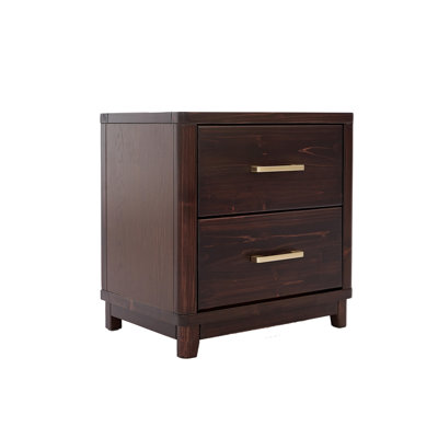Nater 50cm W Solid + Manufactured Wood Bedside Table