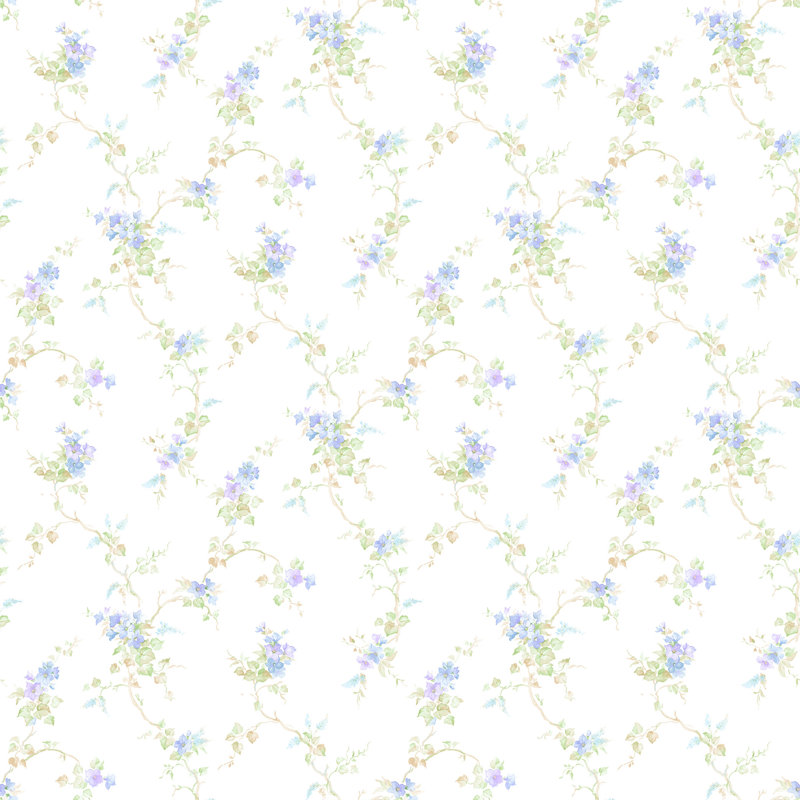 Pretty Prints Ivy Trail Wallpaper Roll, Navy