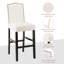 Tabouret de bar en cuir reconstitué avec dossier haut-2008008881