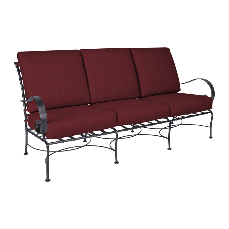 Classico Outdoor 3 - Seat Patio Sofa, Alcazar Redwood, Graphite