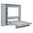 Murphy Bed Wall Bed With Shelves, Wardrobe And LED Lights-2010252600-2010252601
