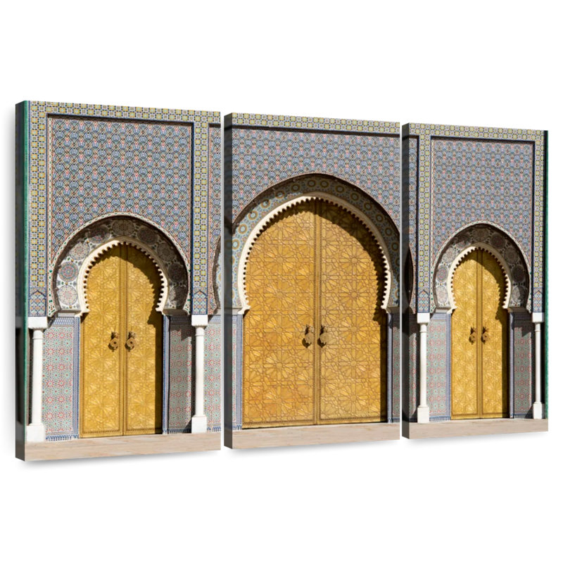 Lilie Palace Doors In Morocco, 42" H x 65" W