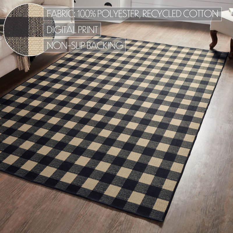 Tapis intérieur / extérieur en polyester tissé à plat Berenguela, Rectangle de 5 pi x 8 pi