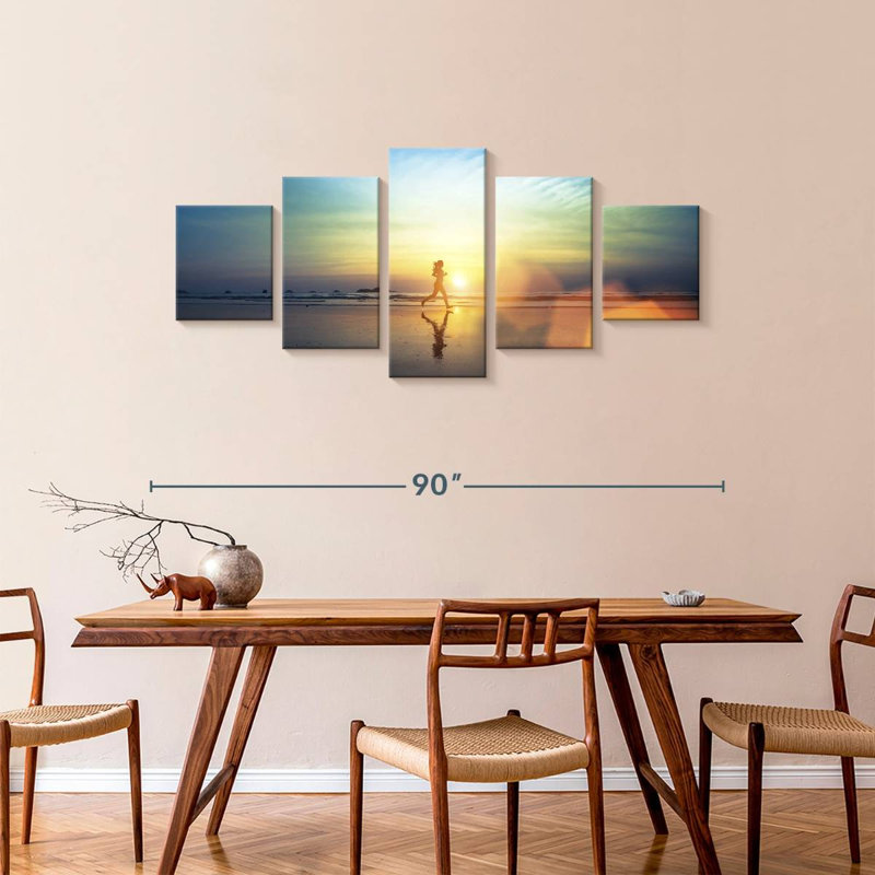 Sunset Running, 36" H x 80" W