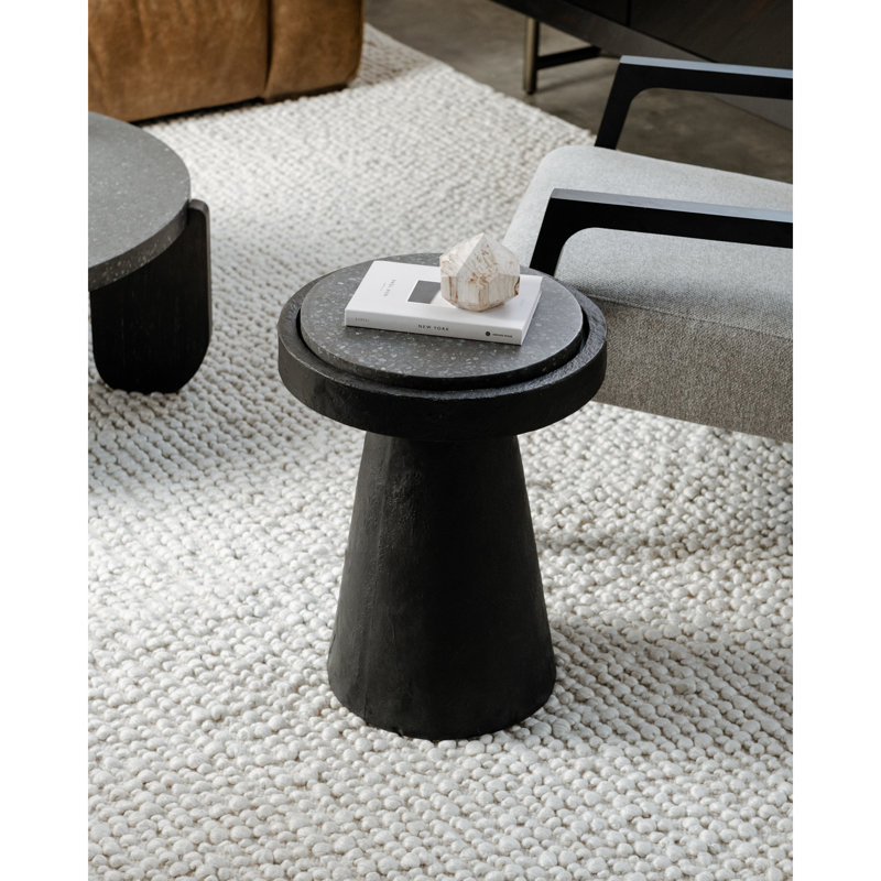 Brinson Tray Top End Table, Black