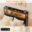 Storage Upholstered PU Headboard With LED Lights & Charging Station-1450114233-1450114236