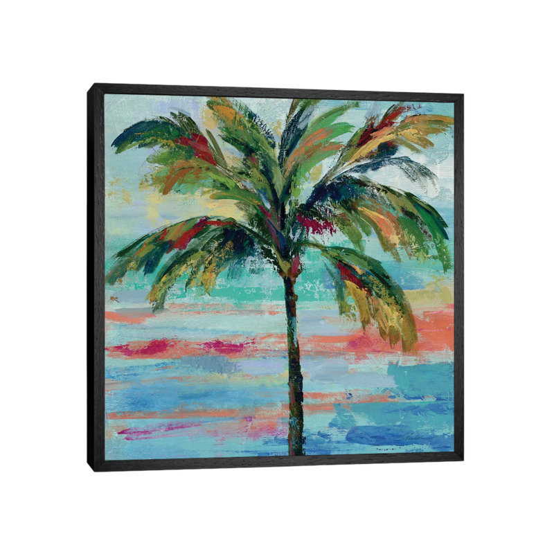 California Palm II by Silvia Vassileva - Wrapped Canvas Gallery-Wrapped Canvas Giclée, 45.72 cm H x 45.72 cm W