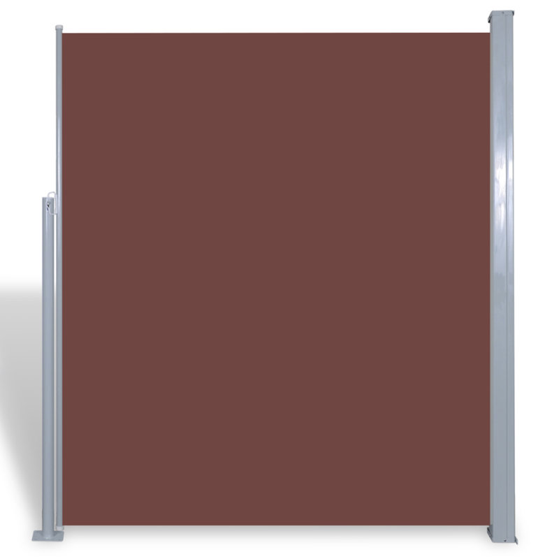 Dakota Fields 3cm W x 1.6cm D Retractable Side Awning, Brown