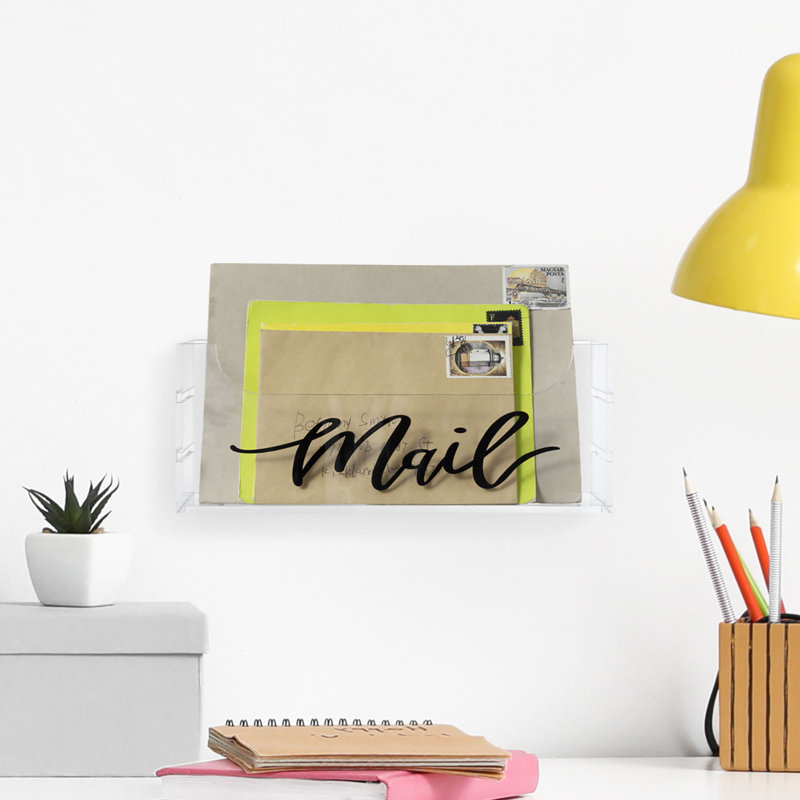 Hube Acrylic Mail Desk Organiser