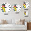 Collage d'art abstrait géométrique coloré I - horloge murale moderne-60327871